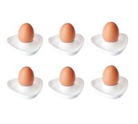 Westmark 6 Hueveras, Triangulares, apilables, Plástico de calidad, Tri, blanco, 20702241