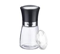 Westmark 63502260 - Dispensador de especias con tapa aromática, diseño de agujeros finos, capacidad: 190 ml, cristal, acero inoxidable, plástico, negro, transparente/negro/plateado