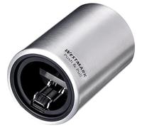 Westmark Abrebotellas automático/elevador de tapas, Para abrir botellas con tapa tipo chapa, Aluminio satinado, Push&Pull, Plateado, 5.3 x 5.3 x 8 cm