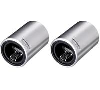 Westmark Abrebotellas automático/elevador de tapas, Para abrir botellas con tapa tipo chapa, Aluminio satinado, Push&Pull, Plateado, 5.3 x 5.3 x 8 cm (Paquete de 2)