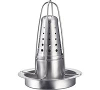 Westmark Asador de pollo - práctico ayudante para una cocción uniforme y crujiente del pollo frito, ideal para la parrilla y el horno - acero inoxidable