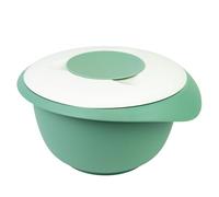 Westmark Bol para mezclar y hornear con tapa de dos partes, 2.5 l, Con pico, Plástico, Blanco/verde menta, 3153227M
