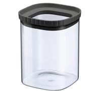 Westmark Bote de Vidrio con Tapa de Silicona, Tarro de Almacenamiento con Tapa para Guardar Pasta, Especias, Té, Dulces y Mucho Más, Cuadrado, Apilable, 1.080 ml