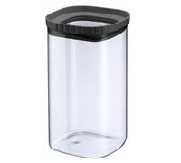Westmark Bote de Vidrio con Tapa de Silicona, Tarro de Almacenamiento con Tapa para Guardar Pasta, Especias, Té, Dulces y Mucho Más, Cuadrado, Apilable, 1.500 ml