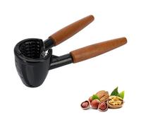 Westmark Cascanueces y pinzas para champán, Aluminio fundido a presión/madera, Longitud: 16,8 cm, Sieger Nussprofi Deluxe, Marrón/negro, 3326220