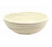 Westmark Cesta de fermentación, Para masa de pan de 1500-2000g, Redonda, Diámetro: 24,5 cm, Ratán, Beige claro, 32062270