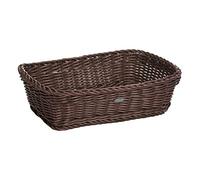 Westmark Cesta multiusos, Apta para hostelería y gastronomía, Rectangular, Aprox. 31,5 x 22 x 10 cm, Fibra sintética, Saleen Edition, Marrón, 02020006101