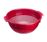 Westmark Colador con asas y apoyos superiores, Plástico, Rojo, 2126221R