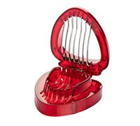 Westmark Cortador de fresas, Dimensiones: 9,6 x 7,6 x 2,8 cm, Acero inoxidable/plástico, Rojo, 51742280
