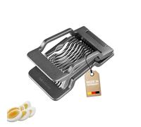 Westmark Cortador de huevos Justus Black Edition, divisor de huevos para rodajas redondas y ovaladas, alambres de acero inoxidable extra afilados, antracita