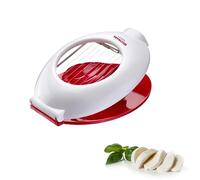 Westmark Cortador/divisor de mozzarella, Alambres de corte de acero inoxidable tensados individualmente, Plástico/acero inoxidable, Caprese, Rojo/blanco, 11642260
