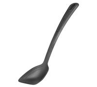 Westmark Cuchara para sartén Gentle Plus - hasta 270 °C, con borde rascador | En forma de pala, escala 15, 30 y 45 ml, para sartenes antiadherentes, ojal para colgar, 335 mm, PPA, negro, 28622275
