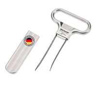 Westmark Descorchador y encorchador, Sacacorchos de hoja/clip, In bridor de botellas, Zinc/Acero fundido a presión, Ah-So, Plata, Acabado satinado 62853380