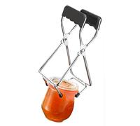 Westmark Elevador de cristal - Pinzas para extraer de forma segura tarros calientes sin estrés y dedos quemados, práctico accesorio para cocinar, cromado, antracita
