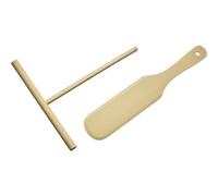 Westmark Espátula para crepes & divisor de masa Woody - práctico juego para preparar sin esfuerzo deliciosos crêpes y tortitas finas - madera, 2 piezas