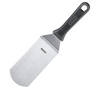 Westmark Espátula profesional para grill, Angulada, Flexible, Cerrada, Tamaño de la hoja: 7,5 x 15 cm, Longitud: 31,5 cm, Acero inoxidable / plástico, Master Line, Negro/plateado, 13362270