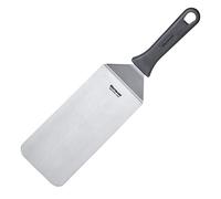 Westmark Espátula profesional para grill, Angulada, Flexible, Cerrada, Tamaño de la hoja: 9,5 x 20 cm, Longitud: 36,5 cm, Acero inoxidable / plástico, Master Line, Negro/plateado, 13402270