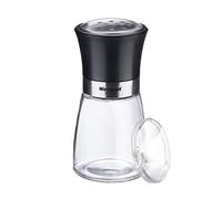 Westmark Especiero, con tapa de aroma, patrón de agujeros gruesos, capacidad de 190 ml, cristal, acero inoxidable y plástico, negro, transparente, negro y plateado, 63512260