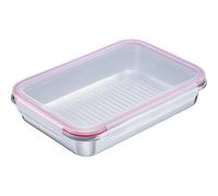 Westmark Fiambrera rectangular de acero inoxidable 18/8 - 2000 ml, apta para lavavajillas