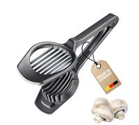 Westmark Fruit & Mushroom Cutter Champion Black Edition, Cortador preciso para setas, kiwi y fresas, Antracita