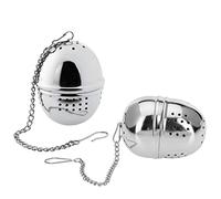 Westmark Huevo infusor de té, Oval, 2 unidades, Ø 4 cm, Teatime, Acero inoxidable, Plateado, 153622E3