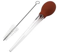 Westmark Jeringa para aderezos, Con cepillo de limpieza, Longitud: 28 cm, Plástico, Rojo / transparente, 15252270
