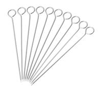Westmark Juego de agujas para roulade, 10 piezas, Afiladas, Longitud 10 cm cada una, Acero inoxidable, Plateado, 10222270