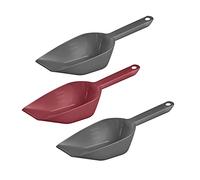 Westmark Juego de cucharas para hornear, pesar, rellenar, 3 piezas, capacidad de llenado: 55 ml cada una, plástico, halvar, antracita/rojo, 90892270