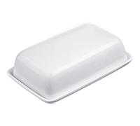 Westmark Mantequera decorativa, 18,5 cm de longitud, cerámica, blanca, 20892260