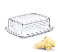 Westmark Mantequera decorativa de vidrio transparente 14,3 cm (20852260)