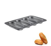 Westmark Molde antiadherente perforado para 4 baguettes Mini Negro 0,90 kg