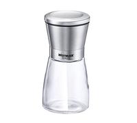 Westmark Molinillo de especias con mecanismo de cerámica, vidrio/cerámica/acero inoxidable, acero inoxidable, transparente/plata/negro, 63342260, 1 pieza
