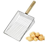 Westmark Pala para patatas - Pala para hortalizas de, compacta, ideal para parterres de jardín pequeños y grandes - Acero inoxidable, madera