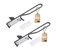 Westmark Peeler Black Edition, 2 piezas, Pelador de patatas ergonómico de acero con hoja de acero inoxidable, Pelador universal para verduras y frutas, Antracita