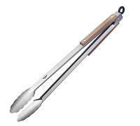 Westmark Pinzas para barbaco pinzas para servir,Con brazos de acero inoxidable y elementos de madera en los mangos,Longitud: 44 cm,Acero inoxidable/madera,Classic Wood Maxi, Plateado/marrón,16292270