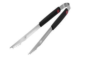 Westmark Pinzas para barbacoa/asar, Longitud: 40 cm, Acero inoxidable/plástico, Color: plata/negro/rojo, 15052280