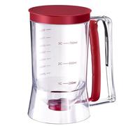Westmark Porcionador de masa con tapa y escala, Capacidad: 900 ml, Plástico, Transparente / rojo, 30122260