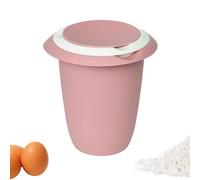 Westmark Recipiente para batir con tapa de dos partes, 1 l, Con pico, Plástico, Blanco/rosa, 3151227P