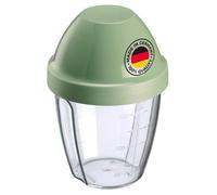 Westmark recipiente/shaker con disco mezclador extraíble, capacidad: 0,25 l, altura: 12,8 cm, plástico, sin BPA, Mix-Ei, color: transparente/verde, 3089227M