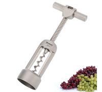 Westmark Sacacorchos de campana con raspador de corcho, Monopol Edition, Acero/zinc fundido a presión, Barolo, Acabado satinado, 62603380