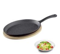 Westmark Sartén de hierro fundido Tapas + Friends - cazuela pequeña de hierro fundido, para todo tipo de cocinas, inducción o grill, sartén de hierro fundido incl. esterilla - hierro, 500 ml