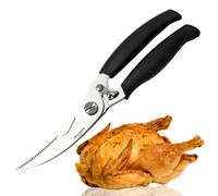 Westmark Set de Acero Inoxidable para Aves, 1x Tijeras para Aves, 1 x exprimidor para Asar & Hilo de Cocina 60m, para Catering o en casa (Negro/ 3 Piezas)