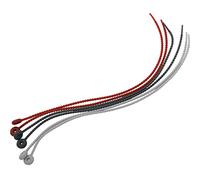 Westmark Set de Cordón de cocina para cocinar y freír, 6 piezas, Silicona, Longitud: 40,5 cm cada una, Rojo/gris claro/gris oscuro, 15242280
