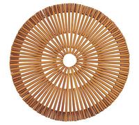 Westmark Set de manteles de bambú, Hecho a mano, Redondo, ø 38 cm, bambú, Saleen-Edición: Rondo, Marrón claro, 701422E1