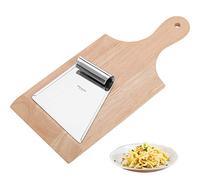 Westmark Set de tabla de madera para Spätzle + rasqueta de acero inoxidable para la preparación tradicional de spaetzle, Madera/acero inoxidable, Marrón claro/plata, 61162240