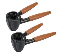 Westmark Sieger Nussprofi Deluxe 332622E3 - Juego de 2 tenazas para champán, longitud: 16,8 cm, aluminio, color negro y marrón
