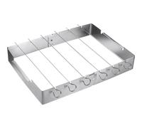 Westmark Soporte de pinchos para parrilla - ideal para preparar brochetas shish kebabs u otras brochetas de barbacoa - acero inoxidable, 7 piezas