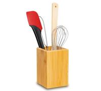 Westmark Soporte para utensilios/organizador de cocina, Cuadrado, Dimensiones: 13,5 x 10 x 10 cm, Bambú, Tapas + Friends, Marrón claro, 69862270