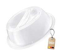 Westmark Tapa de plato, Para descongelar y calentar en el microondas, Diámetro: 27,5 cm, Plástico, Blanco, 22462270