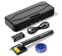Weytoll Soldador eléctrico inteligente portátil USB Pluma de soldadura multifuncional con función de ajuste de temperatura de 300-450 ℃ para uso de reparación y mantenimiento de soldadura4